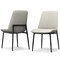 Savannah Dining Chair Set Of 2 Upholstered Metal Base Modern Comfort Furniture
